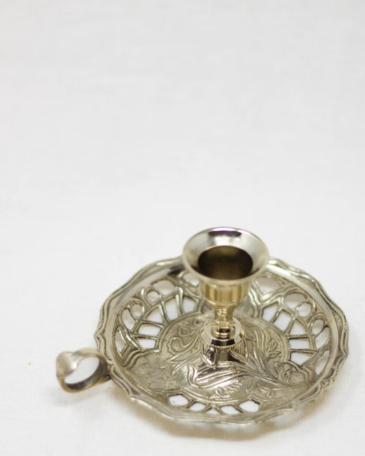 Vintage Lace Chamberstick + 2 pairs of Tapers incl.